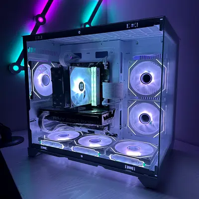 Brand New White RTX 5060 i5 14400F Gaming PC Rendering PC