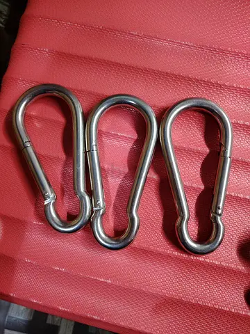 Stainless Steel Carabiner Clips - Set of 3