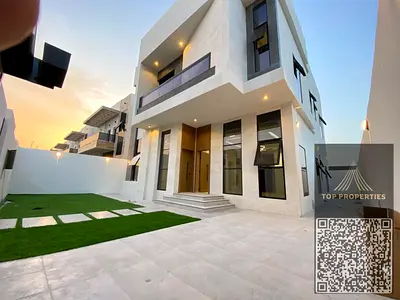فيلا للبيع في الزاهية بتصميم مودرن وحديقة واسعة وسعر شامل الرسوم التسجيل 4 غرف نوم 6 حمامات مجلس واسع صالة عائلية مطبخ مجهز بالكامل غرفة خادمة حديقة