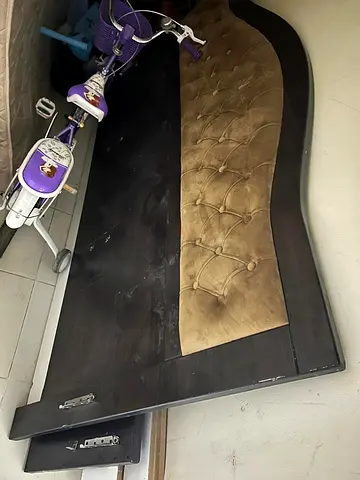 Bed with mattress