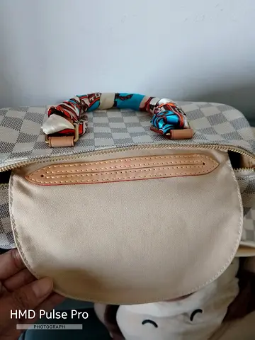 Louis Vuitton Damier Azur Speedy 25 Bag with Lock and Dust Bag - Original