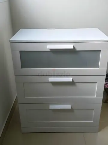 IKEA White 3-Drawer Chest / Dresser in Good Condition