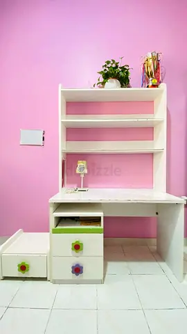 Children study table with racks and side tables