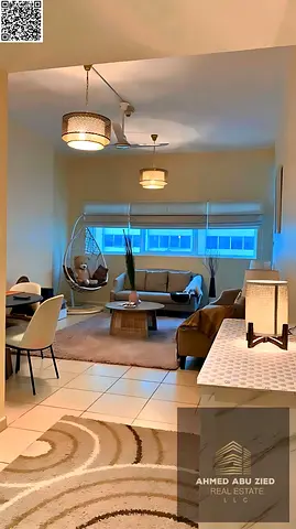 Fully Furnished - 2 Master BR - Free Parking - Gym - Pool - Garden - 2 Balcony Open View - Spacious