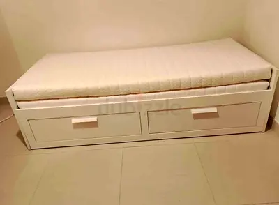 IKEA brimness daybed with 2 big storage drawers and 2 IKEA mattresses.