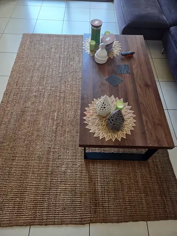 Two Ikea Natural Jute Rug — 228x160cm and 150x79cm -