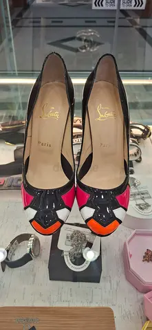 Christian Louboutin Multicolor Patent Leather Pumps