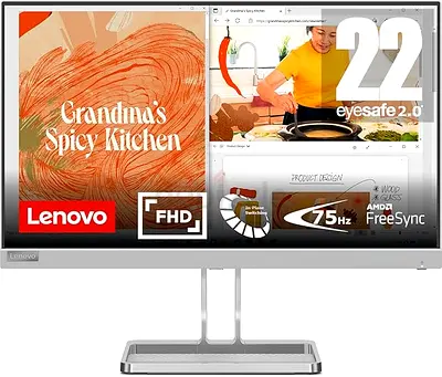 Lenovo 22 FHD EyeSafe Monitor - 75Hz, FreeSync - as good as new.