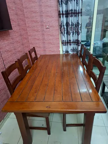 Solid Wood Dining Table without Chairs - Good Condition