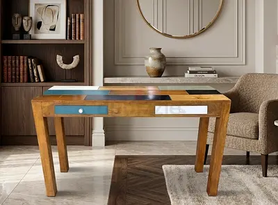 Solid wood console MALIBU 135 CM