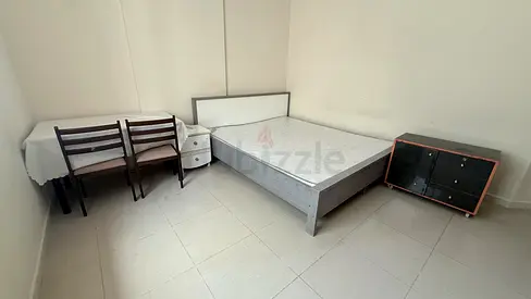 Simple Wooden Double Bed with Mattress 180x 210 size, Side Table and Small Desk Set