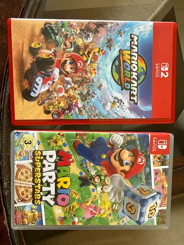 Mario Kart World and Mario Party Superstars - Nintendo Switch (2 Game Bundle)