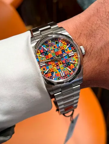 Rolex Oyster Perpetual Super Master Copy with a multicolored