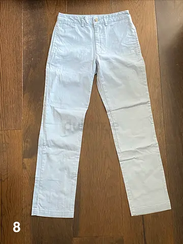 Light blue childrens straight-leg trousers - For kids aged 8
