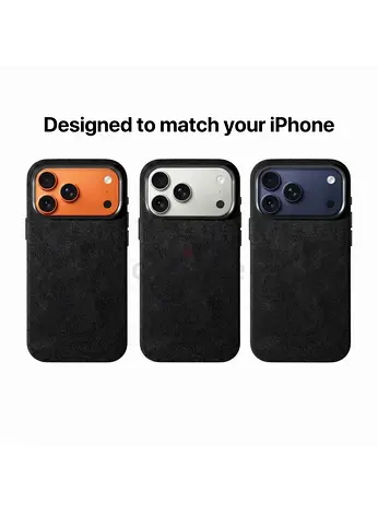 iPhone 17 Pro Max Alcantara Case -
Deep Black