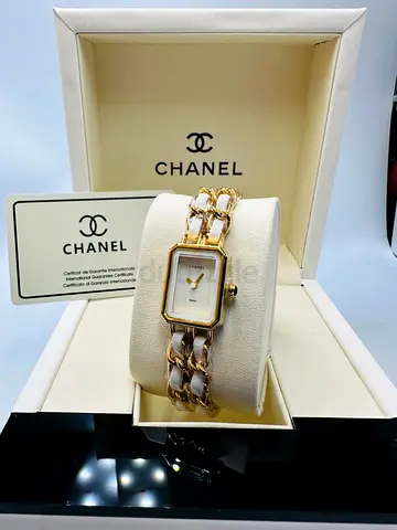 Chanel Première Gold-Tone Womens Watch with Chain Bracelet (Box  Papers)