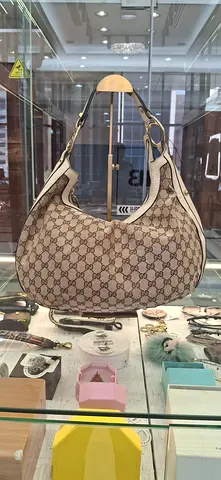 Authentic Gucci Monogram Canvas Shoulder Bag