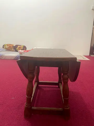 Solid Wood Drop-Leaf Side Table / Small Dining Table