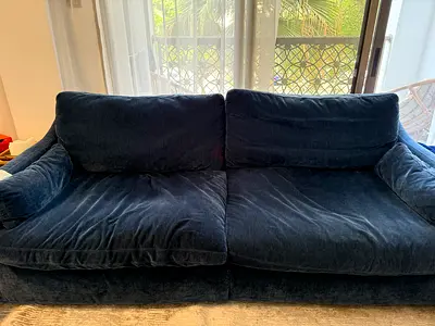 Navy Blue 3 seater Sofa