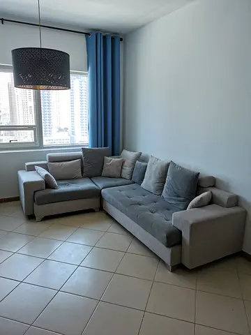 Modern Gray L-Shaped Sofa