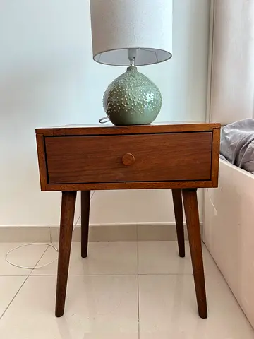 Wood nightstand/ beside bed - Set of two