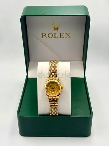 Rolex ladies gold-tone wristwatch in original box