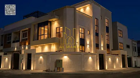 Corner 6 Master BR Villa + Roof in Al Zahya Ajman | Near Mosque | Registration, Water & Electricity