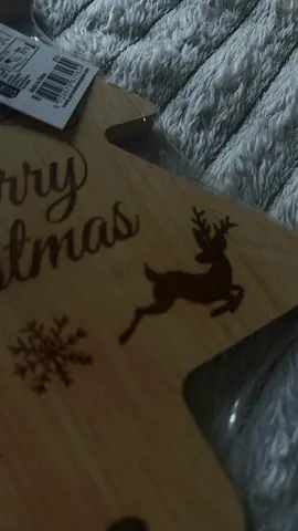 Wooden Christmas tree serving board / cutting board - new, wrapped