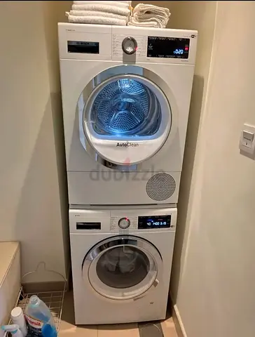 BOSCH latest model series 8 9 kg washer and 9 kg dryer separate set freestanding.kib