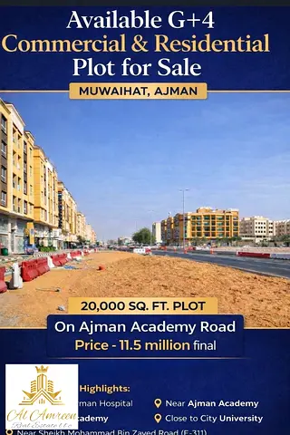 RESIDENTAL BUILDING G + 4 FOR SALE IN AJMAN MUWAIHAT 3
