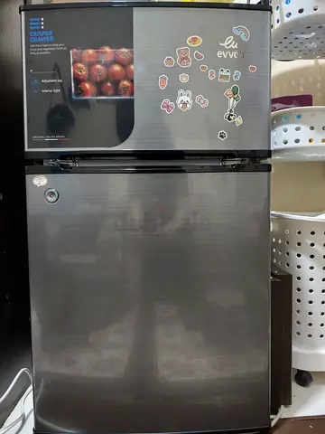 Evvoli mini refrigerator double door