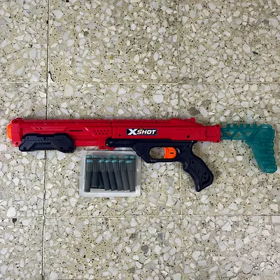 Nerf-style X-Shot Soft Dart Toy Rifle with Extra Darts
