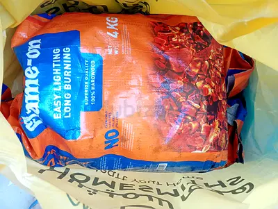 5 Bag of Charcoal Briquettes - each 4 kg (Unused) . For all 130