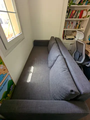 Grey 3-seater IKEA sofa bed in good condition