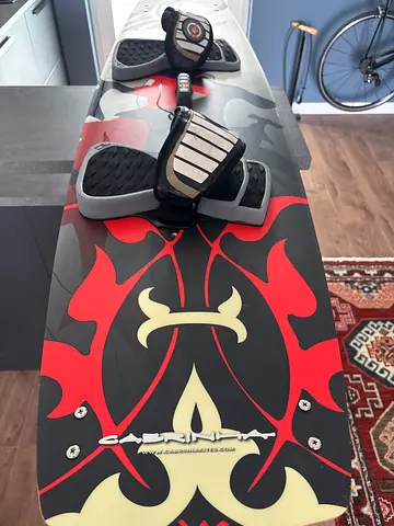Wakeboard with bindings and harness - good condition