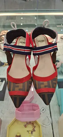 Fendi Colibri FF Mesh Pointed Toe Flats