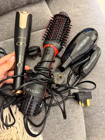 Bundle of Revlon Hair Styling Tools - Brush Dryer  Straightener