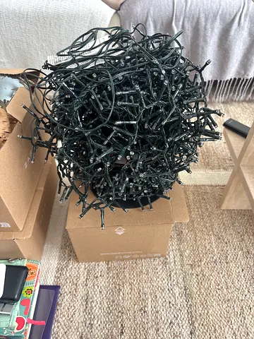 Indoor String Fairy Lights - Approx 200 LEDs + Christmas 🎄 tree decorations