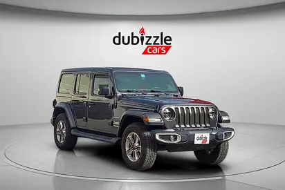 AED 1748/month | 2020 Jeep Wrangler Unlimited Sahara | GCC Specs | Ref#471640