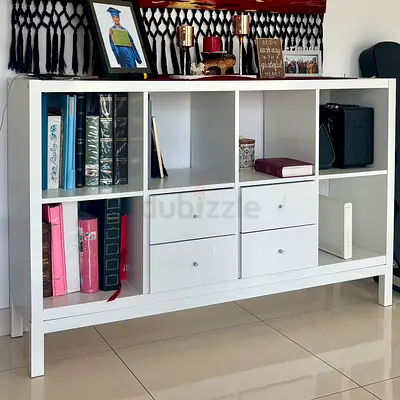 IKEA KALLAX shelving unit with 4 drawers