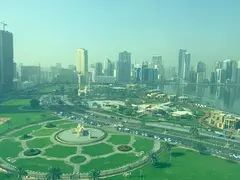Sea view commercial office for annual rent in Al Majaz 2 spacious layout luxurious finishes free par