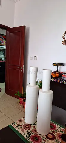 Pair of Homecentre white Earthen Vase home decor