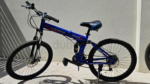 Folding geared bicycle