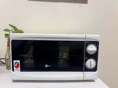 Used White Microwave Oven - Manual Controls