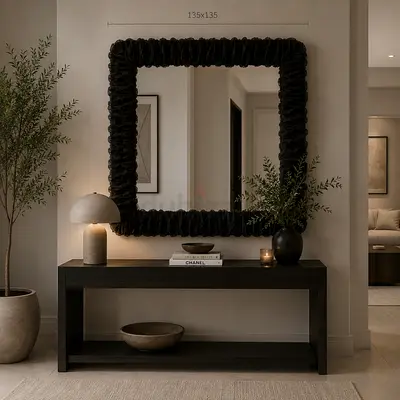 Marina Home steel mesh  Decorative Mirror -