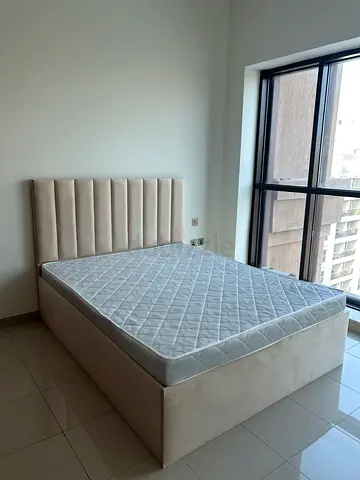 Queen bed frame with medical mattress