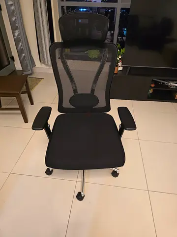 Ergonomic Black Mesh Office Chair with Lumbar Support