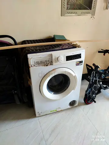 Used Front Load Washing Machine - 6kg. Working good and some times door sensor is not locking proper
