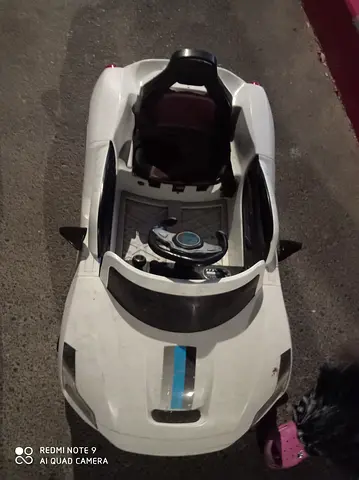 White Kids Ride-On Electric Car - Single Seater