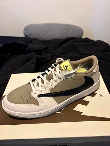 Air Jordan 1 Retro Low Golf Travis Scott Neutral Olive
